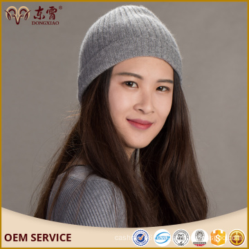 Custom made texted fold up wholesale cashmere beanie hats